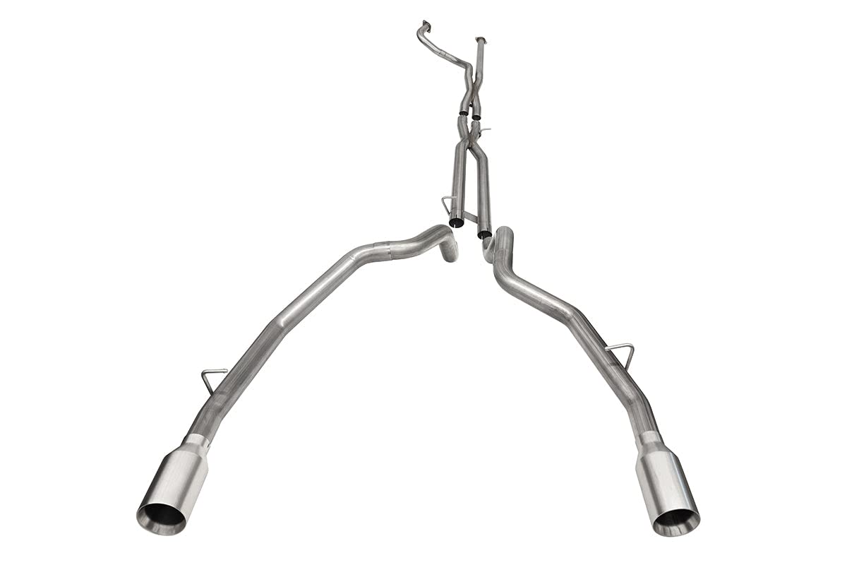 21-22 Dodge Ram TRX Crew Cab Corsa Baja Catback Exhaust Dual Rear Satin Tip - 21190