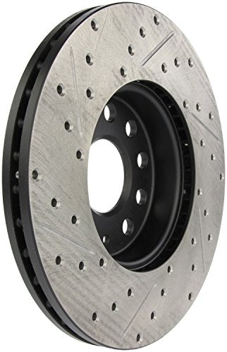 Sport StopTech Drilled/Slotted Brake Rotor 127.33110L (Front and Rear Left), 1 Pack