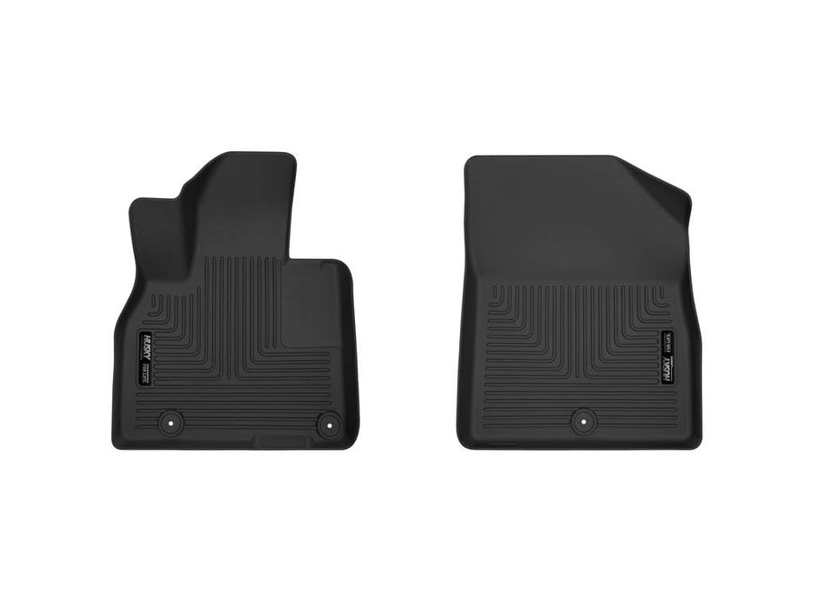 Husky Liners Floor Mats X-act Contour | Fits 2020-2024 Kia Telluride | Front Row, 2-pc Black - 55231