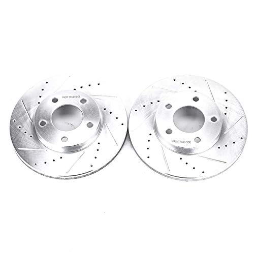 Power Stop AR8588XPR Evolution Front Drilled & Slotted Rotor Pair For Ford Escape 2001-2007, Mazda Tribute 2001-2006, Mercury Mariner 2005-2007 [Model Specific]