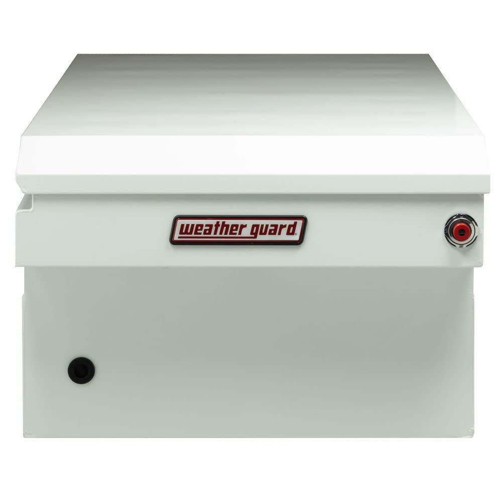 Saddle Box Weather Guard Steel Full Extra Wide White