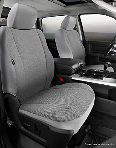 Fia Gray TRS49-49 Custom Fit Front Seat Cover Bucket Seats - Saddle Blanket (Solid Gray)