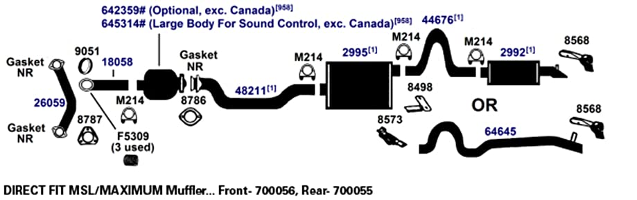 Exhaust Spring/Bolt AP Exhaust Products F5309