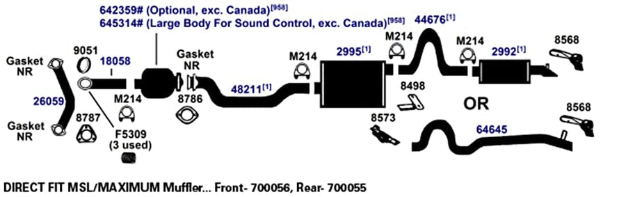 Exhaust Spring/Bolt AP Exhaust Products F5309