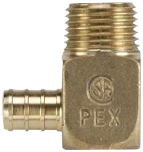 Metal Brass BestPEX 51147 Male Elbow, 0.5" Size