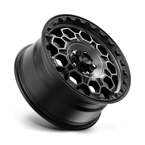 KMC 17X9 TREK 6X5.55 0mm SATIN BLACK WITH GRAY TINT - KM54579068400