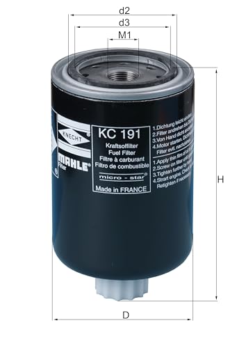 Fuel Filter MAHLE Compatible with INTERNATIONAL HARV. Maxxum 5120 A 5130 5140 991203410