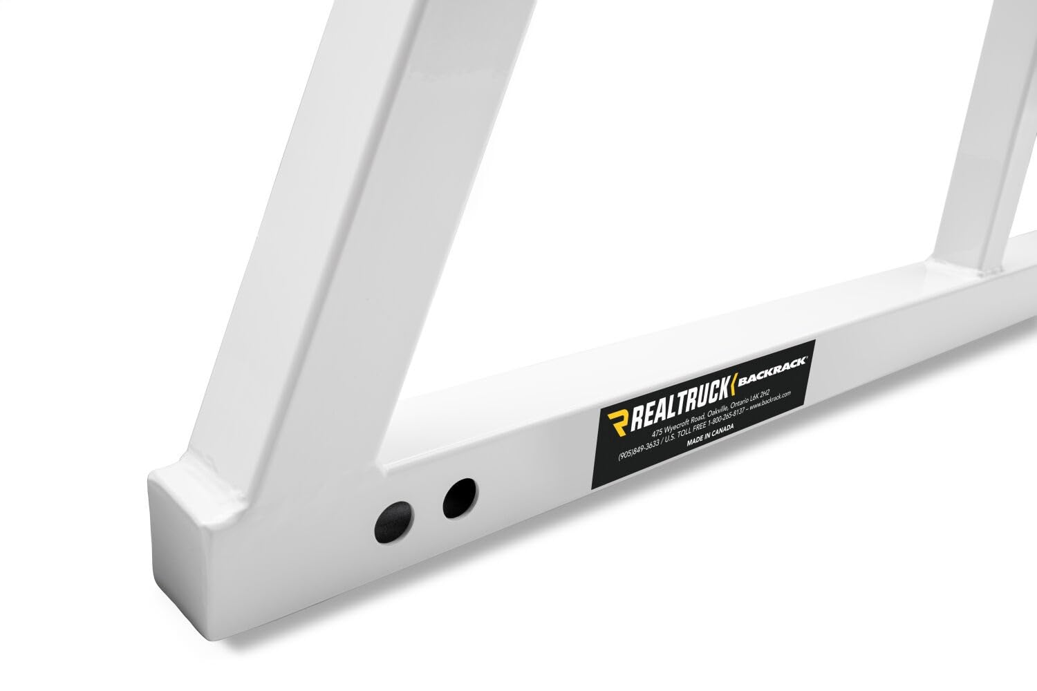 BACKRACK RealTruck Safety Rack Frame Only, White | 14800W | Fits 2001-2025 Chevrolet/GMC Silverado/Sierra 2500/3500HD; 2017-2025 Dodge RAM 1500/2500/3500; 2004-2025 Nissan Titan & Others