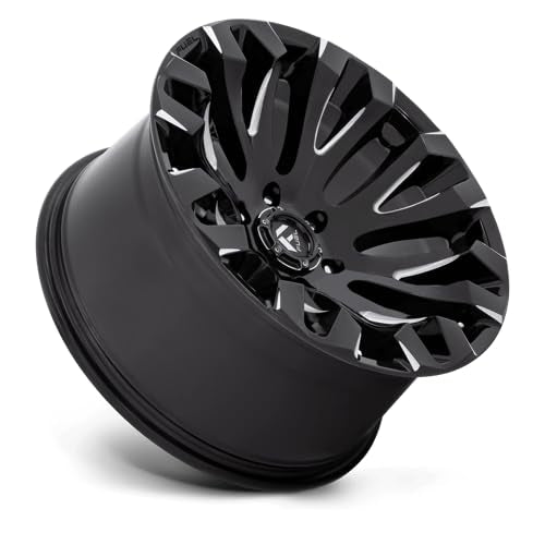 D828 QUAKE FUEL OFF-ROAD 18X9, 5X5.0, 5.04, 1mm GLOSS BLACK MILLED - D82818907550