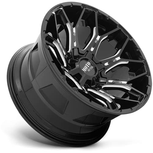 20X10 Moto Metal 8X6.5 4.79-18mm GLOSS BLACK MILLED - MO80821080318N