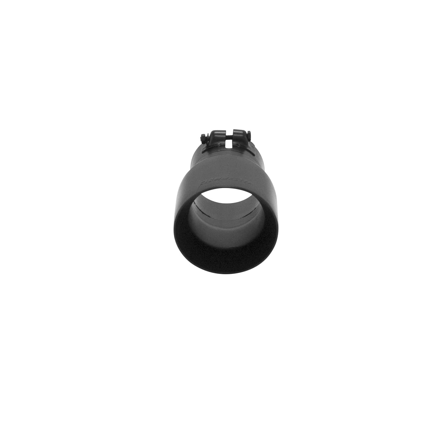 Flowmaster Exhaust Tip 15377B 4 Inch Angle Cut Black Ceramic Coated 304 Stainless Steel Fits 3 Inch Tubing 7 Inch Long - Clamp On