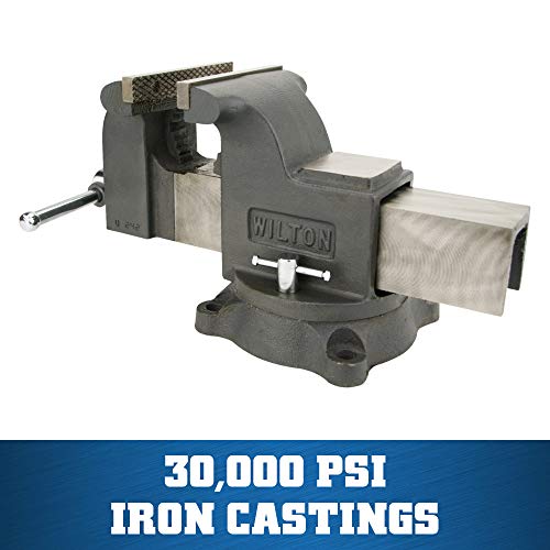 6" Jaw Width Wilton Shop Bench Vise, 6" Max Jaw Opening, 3-1/2" Throat (Model WS6)