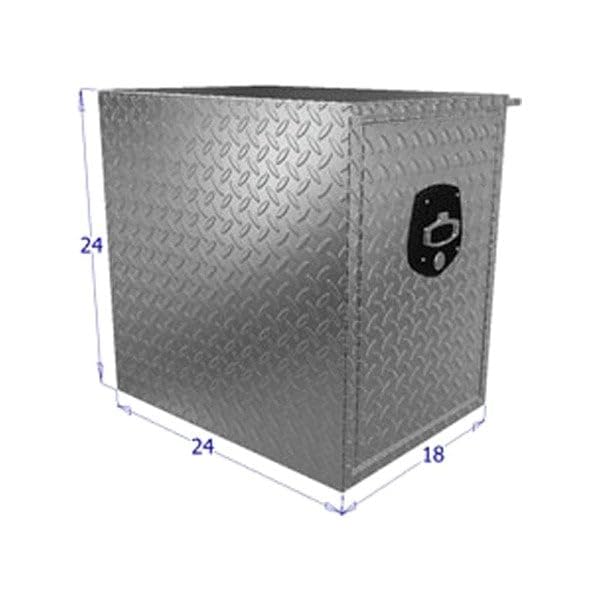 HUB2424 Unique Truck Accessories 24In X 24In X 24Inl Hd Under Body, .100 Thick Diamond, Drop Down Door