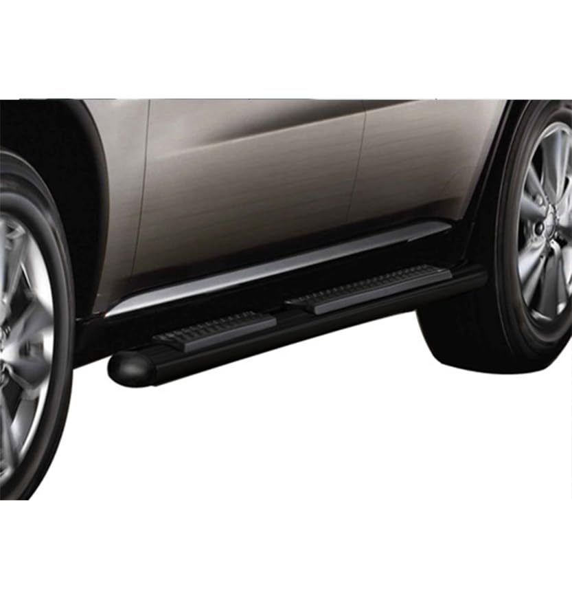 4in Black Horse Side Steps Compatible with 2011-2021 Jeep Grand Cherokee Black (Incl. 22 WK & Excl. Limited X, High Altitude, Summit, SRT, SRT8, Trackhawk and Trailhawk)-9B080203AOV