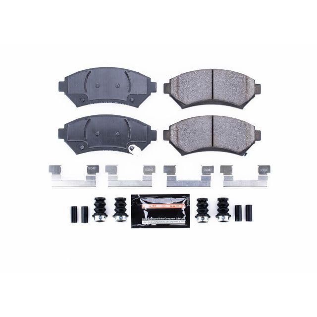 Power Stop Z23-699 Z23 Evolution Sport Carbon Fiber Infused Ceramic Brake Pads with Hardware Front