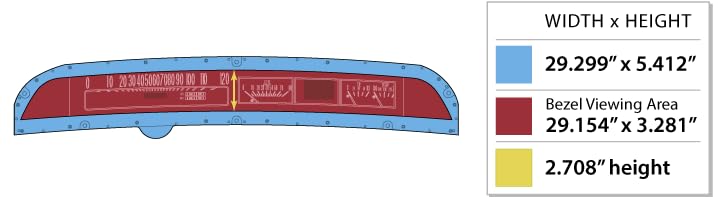 Dakota Digital Compatible with RTX-64C-IMP-X 1964 Chevy Impala Retrotech Gauge Instrument System