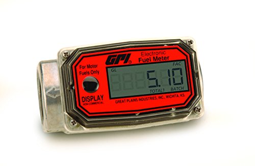 01A31GM-Methanol GPI 113700-02 Turbine Flow Meter, 3-30 GPM, 1-Inch FNPT with 0.75-Inch Reducers