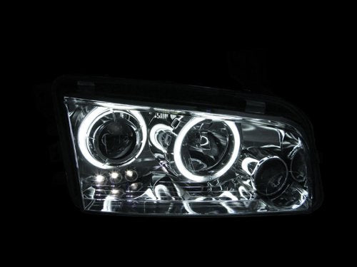 Dodge Charger Anzo USA 121218 Black Clear Projector with Halos Headlight Assembly - (Sold in Pairs)