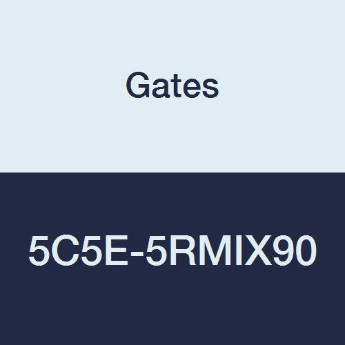 5C5E-5RMIX90 Gates Field Attachable for C5E Hose, Male SAE 45 Flare Inverted Swivel, 90 Bent Tube, Steel, 1/4" ID
