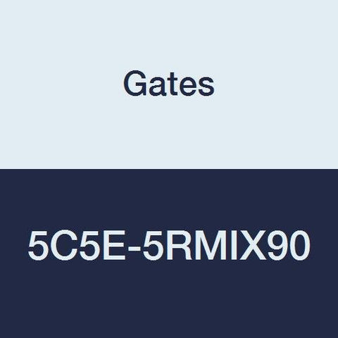 5C5E-5RMIX90 Gates Field Attachable for C5E Hose, Male SAE 45 Flare Inverted Swivel, 90 Bent Tube, Steel, 1/4" ID