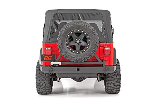 Rear Bumper Rough Country w/Tire Carrier for Jeep Wrangler TJ/YJ (1987-2006)