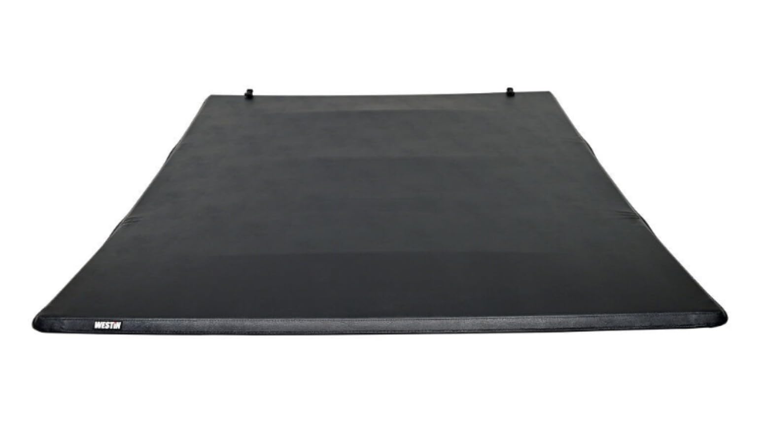 Westin Tri-Fold Tonneau Cover, Hook and Loop Attachment, Vinyl Top, Black, 5 ft 7 in Bed, Compatible with Toyota Fullsize Truck 2022-24, Kit