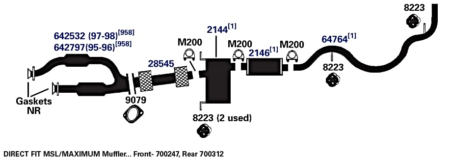 700312 AP Exhaust Products Muffler Exhaust