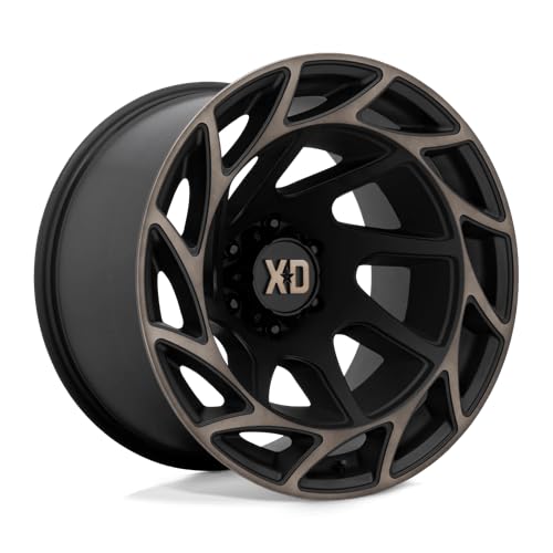 XD Wheels Onslaught Xd860 Satin Black with Bronze Tint Wheel with Alloy Steel (20 x 12. inches /6 x 87 mm, -44 mm Offset)
