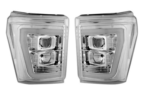 Chrome Led Dry Bar Halo Projector Headlights RECON ACCESS 264272Clc