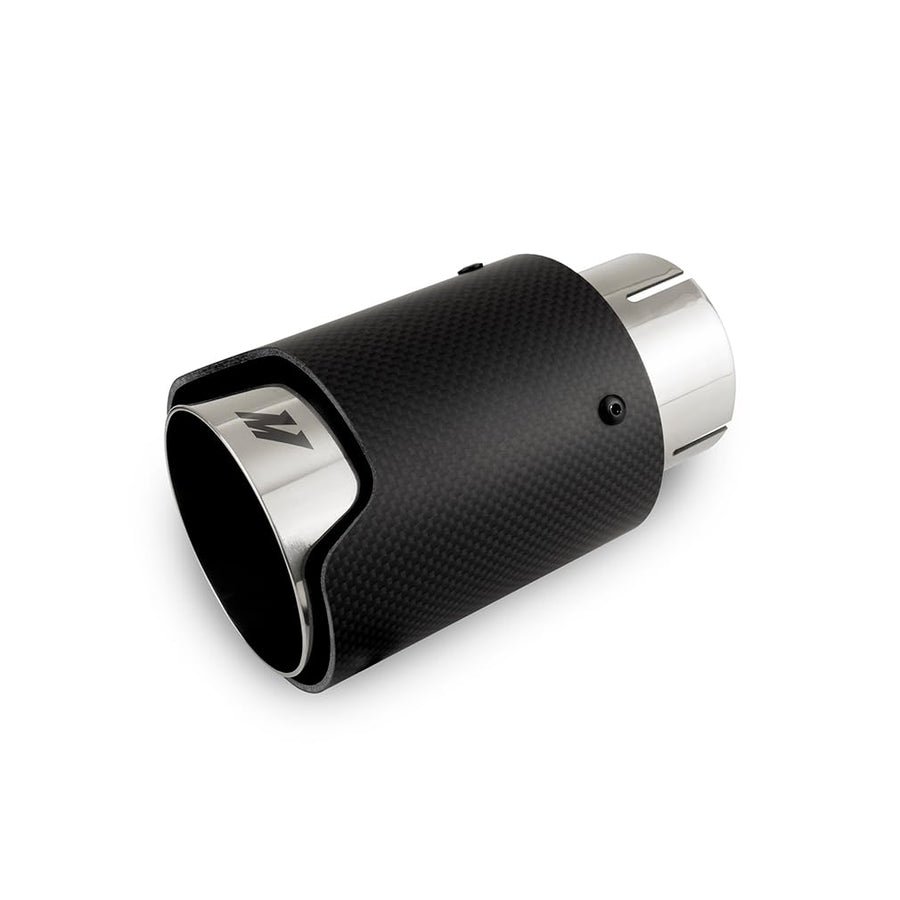 M Logo Mishimoto Carbon Fiber Exhaust Tip, 2.5”, Polished