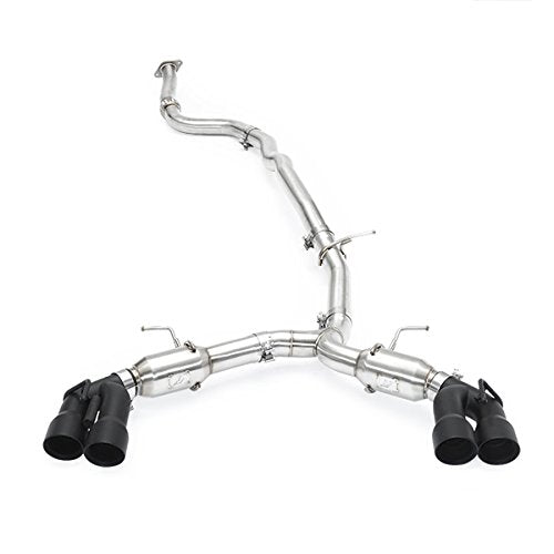 Mishimoto Quad Tip MMEXH-CAM4-16QTPBK Pro Cat-Back Exhaust Fits Chevrolet Camaro 2.0T 2016-2018 Black Tips
