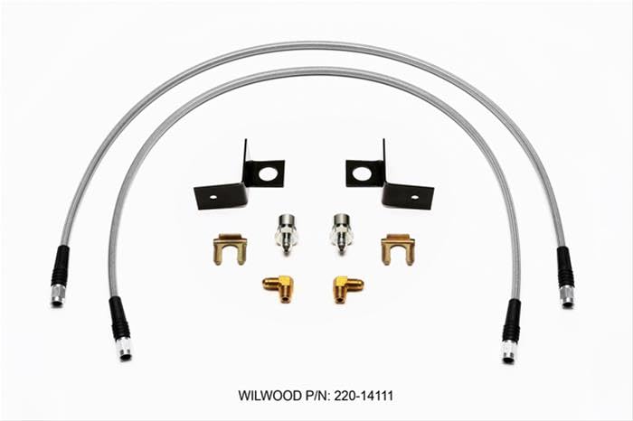 30 inch Flexline Kit, -3, 3/8-24 IF, 1/8 NPT 90 Degree