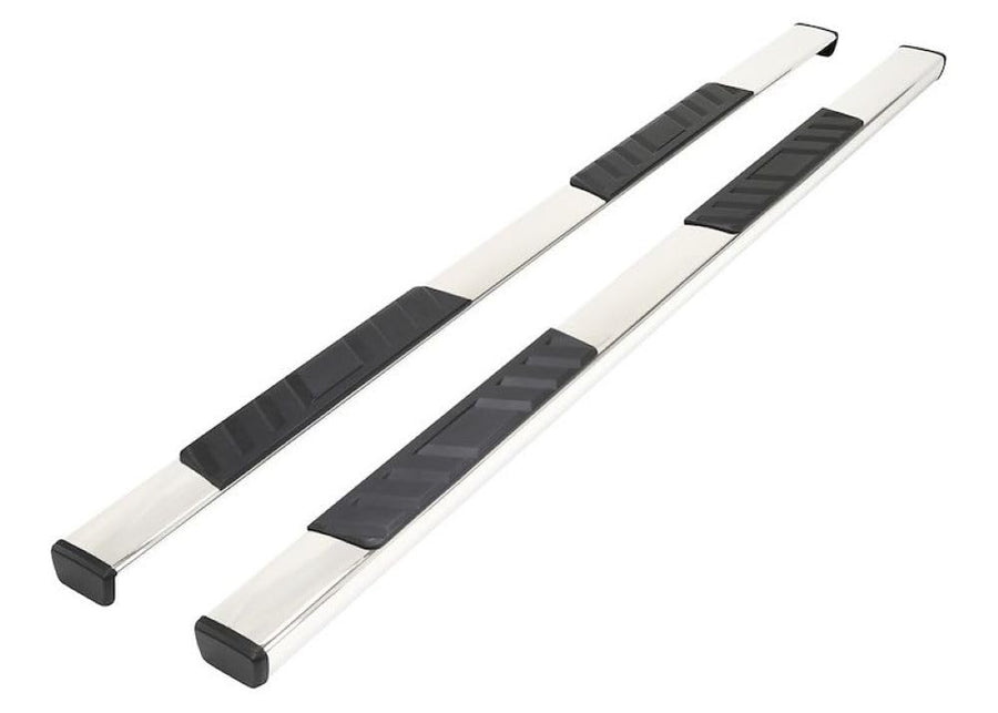 Side Step Bars Trailfx Fits 2020–2021 Chevrolet Silverado 1500 4 Inch Trapezoid Straight Nerf Bars with Step Pads Polished T304 Stainless Steel Rocker Panel Mount Set of 2 A4018S