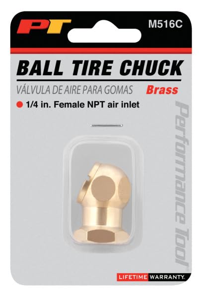 Brass Air Hose Fitting Performance Tool M516C with 1/4-Inch Female NPT Air Inlet - Durable and Reliable Connector for Air Tools and Compressors