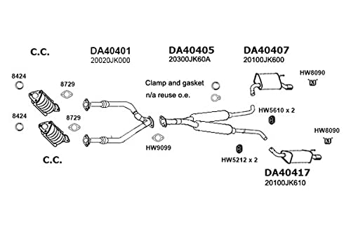 DA40417 Ansa - Rear Driver Side Exhaust Muffler