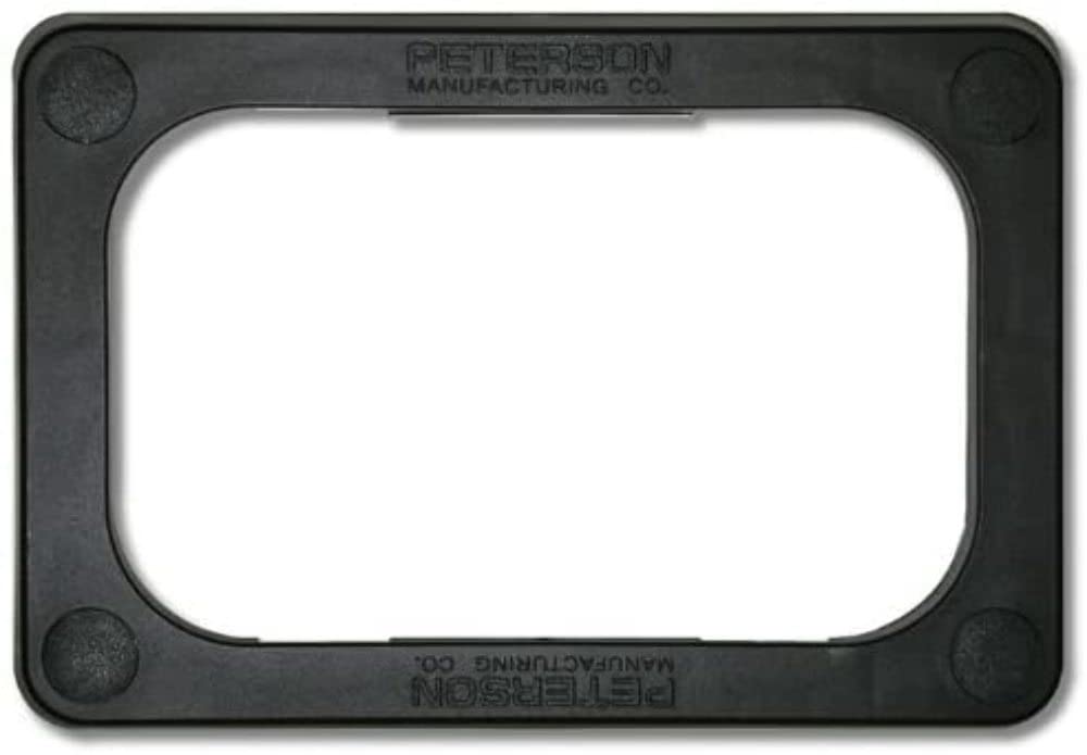 Bracket Peterson 850-091, Surface Mount, Rectangular, Black, 6.15"X4.20"