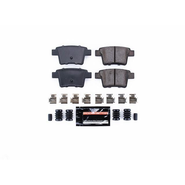 Power Stop Z23-1071 Z23 Sport Carbon Fiber Infused Ceramic Brake Pads with Hardware For Five Hundred, Freestyle, Taurus, Taurus X, X-Type, Montego, Sable [Model Specific]
