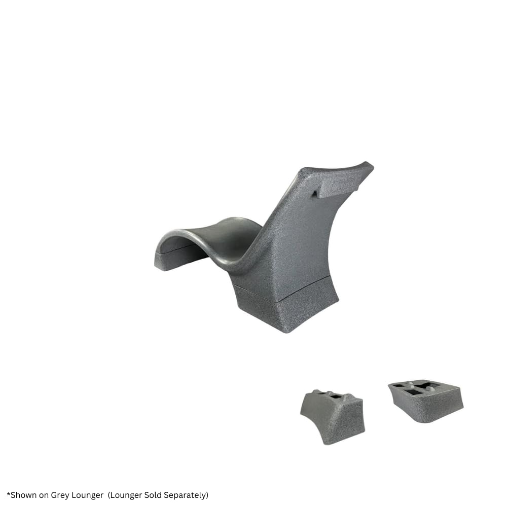 Global Pool Products Deep Water Kit Lounger - Chaise Lounge Chairs Extension - in Pool Elevated Lounger Kit - Gray GPP-LF-DW-G