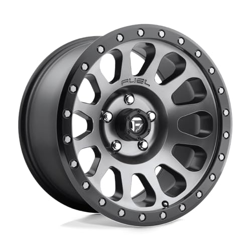 FUEL D601 OFF-ROAD VECTOR 18X9, 5X5.0, 5.04, 1mm MATTE GUN METAL BLACK BEAD RING - D60118907350