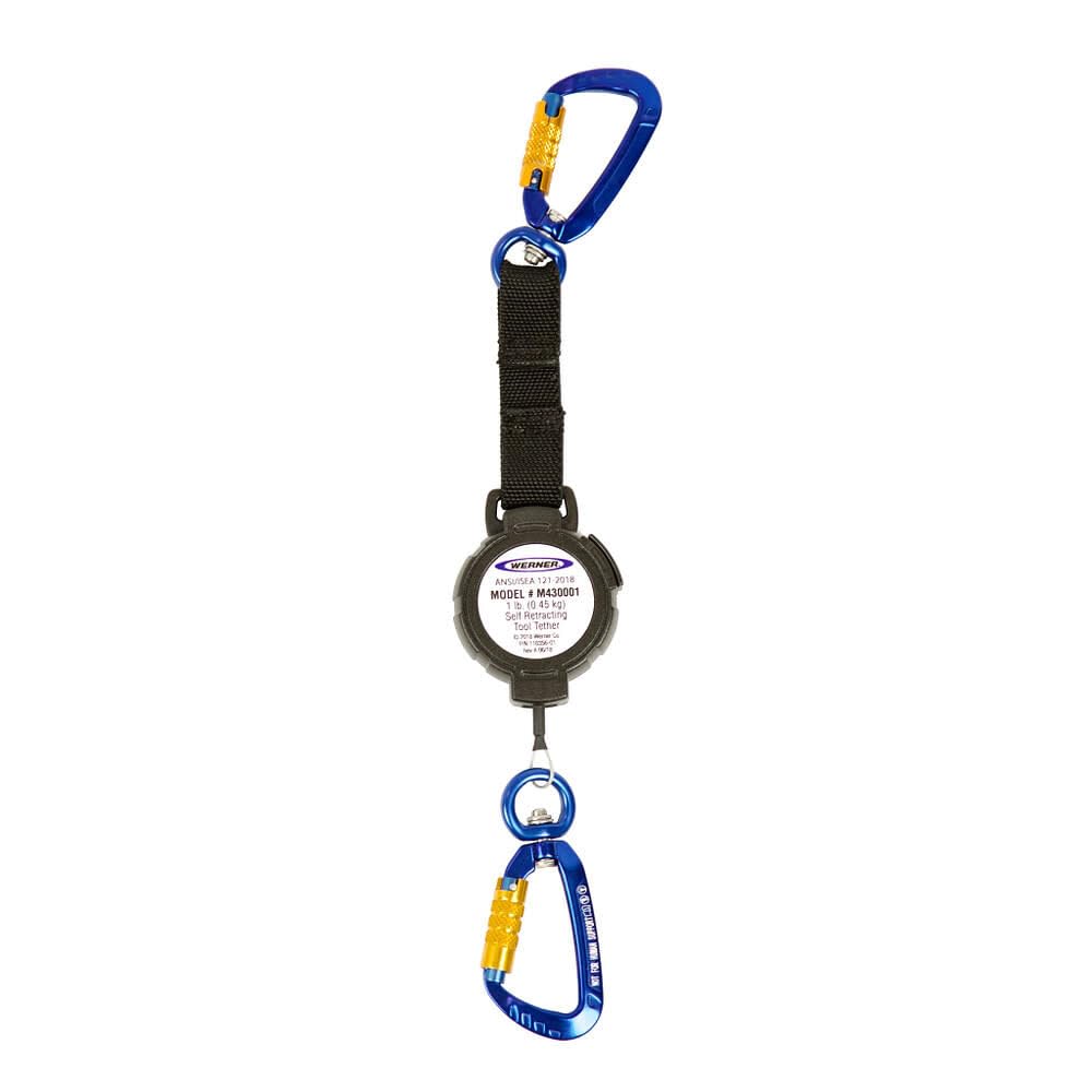 Self-Retracting Tool Tether Werner, 1 1/2-Lb. Capacity, Model# M430001