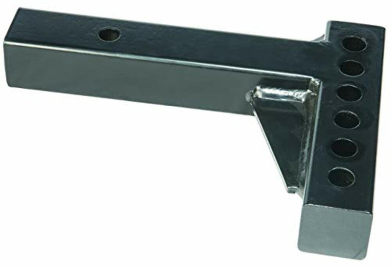 Weight Distribution Hitch Shank Husky Towing 31518 - 2 Inch Square, 10 Inch Length 4-1/4 Inch Rise 6-3/4 Inch Drop 6K Shank/14K WD Capacity, Black Powder Coated Steel