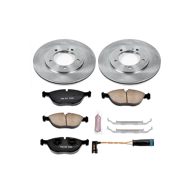 POWERSTOP Autospecialty KOE5118 Front Replacement Brake Kit-OE Brake Rotors & Ceramic Brake Pads