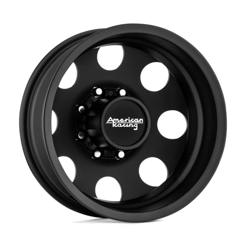 AR204 BAJA DUALLY American Racing 16X6 8X170-1.78 -134mm SATIN BLACK - REAR - AR204660877134N