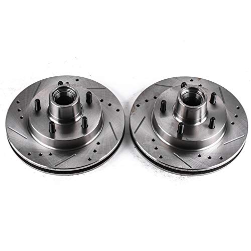 Front Power Stop AR8213XPR Drilled & Slotted Rotor Pair Evolution