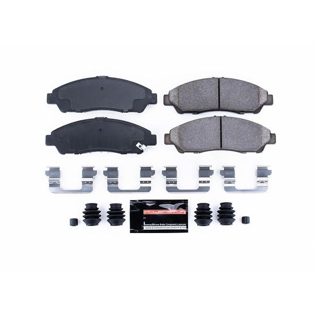 Power Stop Z23-1378 Z23 Evolution Sport Carbon Fiber Infused Ceramic Brake Pads with Hardware For Acura MDX, Acura, Acura RLX, Acura ZDX, Honda Pilot [Model Specific]