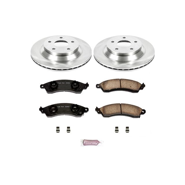 Power Stop Autospecialty KOE1517 Front Replacement Brake Kit-OE Brake Rotors & Ceramic Brake Pads For Chevrolet Corvette 1988-1995 [Model Specific]
