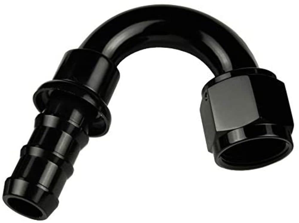 Performance Redhorse 2150-12-2 Hose End Push Lock (Black), 1 Pack