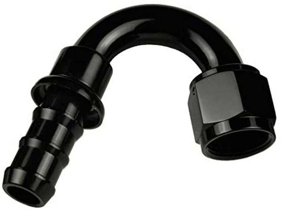 Performance Redhorse 2150-12-2 Hose End Push Lock (Black), 1 Pack