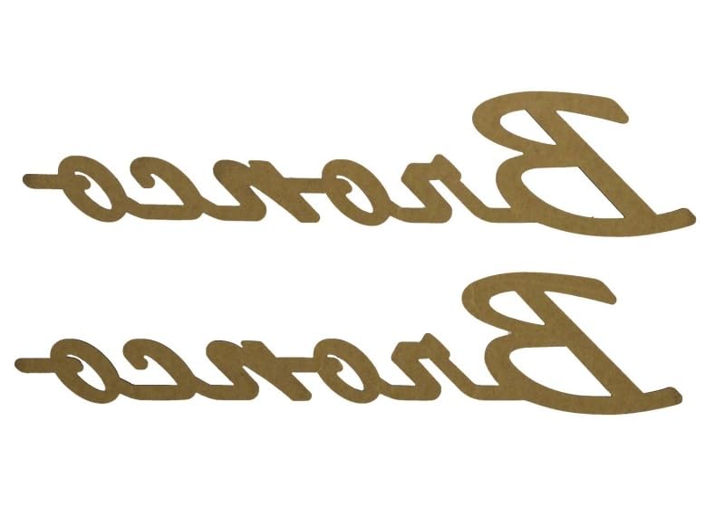 2021+ Ford Performance 'Bronco' Script Fender Emblem Kit - Gloss Black