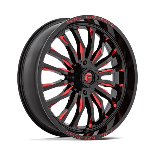 UTV Fuel D822 24X7 4X137 G-BLK MILL-RED 13MM - D8222470A644